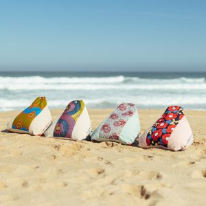 No fabrico dos nossos puffs de praia utilizamos materiais amigos do ambiente.
