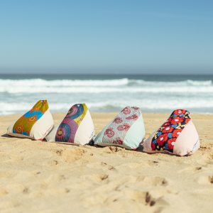 No fabrico dos nossos puffs de praia utilizamos materiais amigos do ambiente.