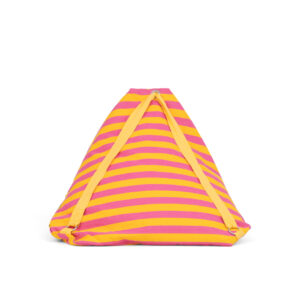 PUFF DE PRAIA MALHÃO ROSA /AMARELO